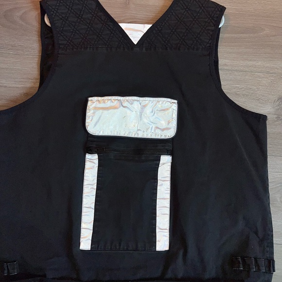 PACSUN- MENS BLACK UTILITY VEST - Picture 7 of 7